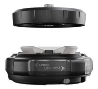 Manfrotto Accesorio para trípode Xchange – Base y placa negra, 20 kg, aluminio, roscas 3/8" y 1/4"