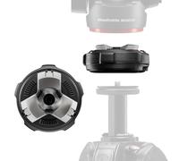 Manfrotto Xchange Base, Montura de Liberación Rápida, Rosca Universal 3/8", Soporta hasta 20 Kg, Compatible con Placa y Cabezales Xchange, para Foto y Vídeo