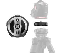 Manfrotto Xchange Plate, Placa de Liberación Rápida, Tornillo Universal 3/8", Compatible con Xchange Base, Aluminio, para Foto, Vídeo E Iluminación