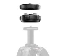 Manfrotto Xchange Quick Release, Sistema Universal para Trípode/Slider/Accesorios, Base y Placa, 20 Kg, Aluminio Ligero, Roscas 3/8" y 1/4", Foto/vídeo/iluminación