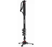 Manfrotto Video Monopod XPRO+, Monopié de Aluminio de 4 Secciones y Base Fluida para Cámaras Compactas - Accesorio de Fotografía para la Creación de Contenido, Vídeos, Vlogging