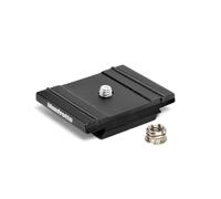 Manfrotto Zapata 200PL en Aluminio para Trípodes de Cámara, Ligera y Compacta, Fácil y Rápida Instalación, para Equipo de Fotografía para Creación de Contenidos y Vlogging