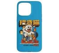 Manga anime Kaiju Cat Mayhem Catzilla Retro Comic Kawaii Carcasa para iPhone 15 Pro Max