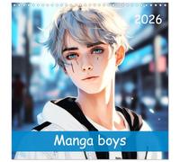Manga boys (Calendrier mural carré 2026 30 x 60 cm (ouvert)) Calendrier double avec une page pour vos prises de notes: Découvrez de superbes... dans un style manga. (CALVENDO Art)