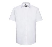 Manga Corta Espiguilla Camisa Russell Fácil Cuidado 963M Hombre Azul o Blanco