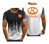 Manga Corta Everyday Men's K.u.b.o.t.a, Gradiente Cuello Redondo Manga Corta, Camiseta Deportiva De Verano, Atléticas(White,XL)