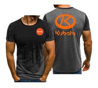 Manga Corta Everyday Men's K.u.b.o.t.a, Gradiente Cuello Redondo Manga Corta, Camiseta Deportiva De Verano, Atléticas(Grey,2XL)