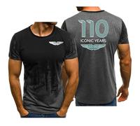 Manga Corta Para Hombre Everyday A.s.t.o.n M.a.r.ti.n, Para Hombre Con Degradado, Verano Casual Secado Rápido, Atléticas(Grey,6XL)