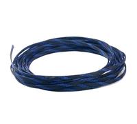 Manga de Alambre Funda de Cable for Tubo de gestión de Red de Pet, Malla Trenzada, Funda de Cable antienvejecimiento, 1 Pieza(Black Blue,4MM*5M)
