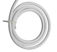 Manga de Alambre Funda Trenzada de Fibra de Vidrio Suave, Revestimiento Flexible for Cable de 600 Grados celsiu.s, Tubo de Fibra de Vidrio, 1 Pieza(White,20MM*1M)