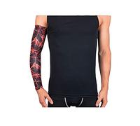 Manga de compresión para deportes al aire libre de BaronHong Unisex Camo UV Protección para los deportes al aire libre (rojo, XL)