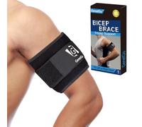 Manga de compresión para tendinitis de bíceps y tríceps, alivio del dolor para tensiones musculares de bíceps y tríceps, soporte superior del brazo (L/XL ancho-4 pulgadas)