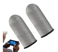 Manga de Juego, Mangas para los Dedos para el Juego - Punta de Punta de Fibra de Plata Anti-Slip Código de protección de la Manga de | Protectores de Pulgar táctiles Anti-Sweat para Juegos
