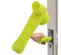 Manga de la manija de la puerta,cubierta de la manga del mango de la puerta,Tapas de perilla de puerta de silicona con ventosa | Cubierta protectora para palanca de manija de puerta plana, protector