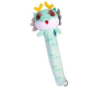 Manga De Mango De Raqueta De Bádminton - De Mango De Dibujos Animados Dragón, Forma De Adorable, Protección Antideslizante Tejida, Accesorio De Franela Resistente | Práctica De Tenis