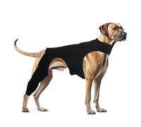 Manga de recuperación para perro, soporte protector de pierna trasera media, elástico transpirable con diseño ajustable para lesiones, curación, comodidad, antilamidas, cubierta de vendaje, protección