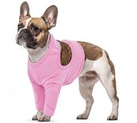 Manga De Recuperación Pata Delantera Perro, Protector Codo para Perros, Camiseta Operacion, Evita Que La Mascota Se Rasque Y Lama La Herida(Rosa, M)
