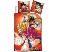 Manga Deco - Juego de cama infantil Dragon Ball Super Goku - Funda nórdica de 140 x 200 funda de 63 x 63 cm