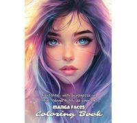 Manga Faces: Coloring Book