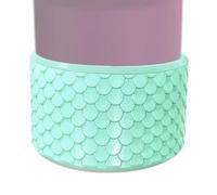 Manga inferior de la botella de agua, cubierta de inicio de taza, Elevó taza de choque de amortiguador de silicona, Suministros de senderismo, protección del fondo de la botella de agua