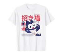 Manga Japón Estilo Gato Camiseta