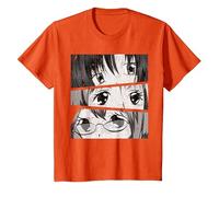 Manga Japonés Kawaii Chica Anime Otaku Japón Anime Camiseta, Niños, Naranja, 8 años