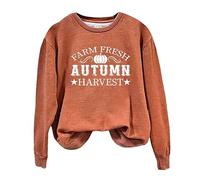 manga larga cuello redondo, suéter grande con motivo de Halloween, parte superior impresa con estampado de chaqueta de punto sólida para hombre, beige, L