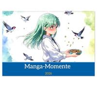 Manga-Momente (Wandkalender 2026 DIN A2 quer), CALVENDO Monatskalender: Manga Momente im Jahreskreis