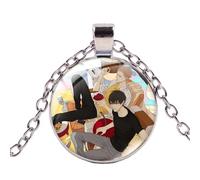 Manga Old Xian 19 Days Once Collar Zhan Zheng Xi He Tian Mo Guan Shan Cristal Arte Foto Colgantes Collares Punk Metal Cadena, 1