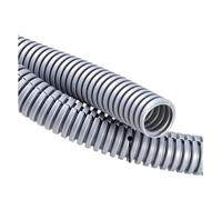 Manga plástica de la protección del Alambre， Arnés de tuberías, roscado de Cables, Telar de Cables Dividido de plástico(Gray Closure,OD 21MM-3METERS)