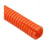 Manga plástica de la protección del Alambre， Arnés de tuberías, roscado de Cables, Telar de Cables Dividido de plástico(Orange Open,OD 10MM-6METERS)
