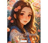 Manga Porträt Malbuch: Vielfältige Kawaii-Zeichnungen zum Ausmalen - 60 detailarme Anime Porträts für kreativen Malspaß