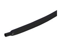 Manga termorretráctil Funda Flexible for Cable termorretráctil de Silicona 1 m, diámetro Interior 0,8-30 mm, Suave y Resistente a Altas temperaturas, Great for Bricolaje(Black,25mm)