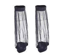 Mangas antimosquitos de malla supervivencia al aire libre Sports Net Jungle Mosquito Mosquito Equipo de campamento de campamento Negro 1 par