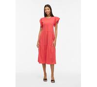 Mangas Cortas Vestido Midi L