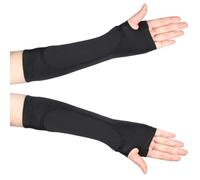 Mangas de antebrazo para ejercicios de voleibol, par con diseño de agujero para el pulgar y cobertura flexible elástica del brazo, ajuste de mangas de antebrazo de voleibol, prácticas de brazo