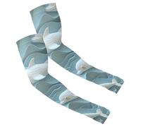 Mangas de compresión de compresión UPF 50+ para hombre y mujer, para baloncesto, fútbol, correr, para la mayoría de los brazos, diseño de delfín, arte 3D