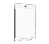 Mangas de tarjetas duras - 3.54x2.52 pulgadas Protectores de tarjetas de béisbol magnéticas transparentes para preservación, exhibición de exhibición con cierre seguro, soporte coleccionable deportivo