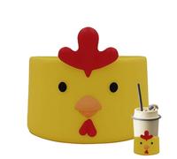 Mangas de taza de café reutilizables, mangas de taza de café, Cartoon Res resistente al café de silicona Corte de protección protectora, Taza de botella de vidrio no vasos.