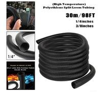 Mangas de tubo dividido para juegos de cables, solución eficaz para evitar daños en el cable en varios ajustes (3/8 pulgadas)