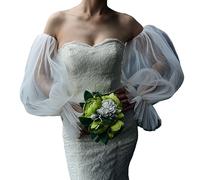 Mangas de vestido de novia, vestido formal extraíble, manga abombada, accesorios de boda, suministros de fotografía, mangas de encaje para brazos, brazo de encaje para mujer, moda para mujer, boda
