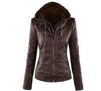 Mangas Largas Chaqueta De Cuero para Damas PU Chaqueta De Cuero para Mujeres Chaqueta Corta De Cuero Chaqueta para Mujeres Traje De Motocicleta
