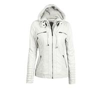 Mangas Largas Chaqueta De Cuero para Damas PU Chaqueta De Cuero para Mujeres Chaqueta Corta De Cuero Chaqueta para Mujeres Traje De Motocicleta