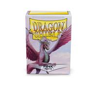 Mangas Para Cartas De Dragon Shield Mate Rosa Estándar 100ct Protección