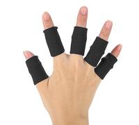 Mangas para Dedos Compatibles con 10 Piezas/Juego, Protector para Dedos Brace Sports Aid Arthritis Band Wraps para Baloncesto, Tenis, béisbol, críquet, Voleibol, bádminton, canotaje(Negro)
