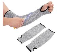 Mangas Protectora para el Antebrazo Nivel 5 Protección para el Brazo Evita Arañazos Manga de Trabajo de Punto con Orificio para el Pulgar Protección para el Brazo para Cocinar Tallar yHacer Jardinería