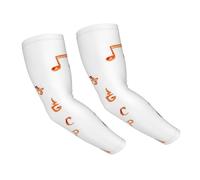 Mangas protectoras solares con diseño de notas musicales, instrumentos musicales como violín y violonchelo, estilo acuarela, resistentes a las espinas, ideales para el jardín, para hombres y mujeres,