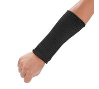 Mangas resistentes a cortes Protector de brazo anti-corte Mangas de protección contra rasguños de corte Fibra de polietileno de alta densidad Negro(#2 22cm)