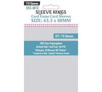 Mangas Sleeve Kings (63,5 x 88 mm, 110 quilates) transparentes