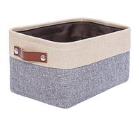 Mangata Cestas de almacenaje Plegables, Caja de Almacenamiento de Tela de Lona Gruesa para Ropa, Juguetes (Caqui, Medium, Lavable)